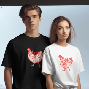 Love Chicken Mama: Unisex Cotton Tee Riding for Foodies!